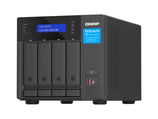 QNAP TVS-H474 | Storage ZFS 4 Baias | Desempenho Enterprise