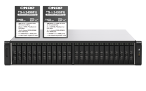 QNAP TS-h2490FU-7302P-256G - Storage NVMe Enterprise 256GB com AMD EPYC 7302P