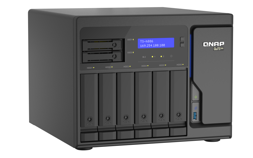 TS-h886-D1622-16G - Storage NAS Enterprise com Intel® Xeon® D-1622 e Sistema QuTS hero - Imagem 4