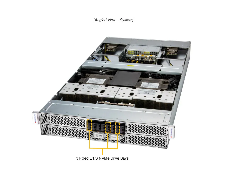 Supermicro ARS-221GL-NHIR GPU SuperServer 2U com NVIDIA GH200 Grace Hopper e 2x GPUs H100 - Imagem 6