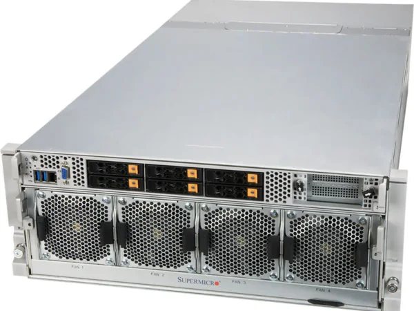 Supermicro SuperServer SYS-420GP-TNAR+ com 8 GPUs NVIDIA HGX A100, 32 slots DIMM, fontes 3000W, 4U Rackmount