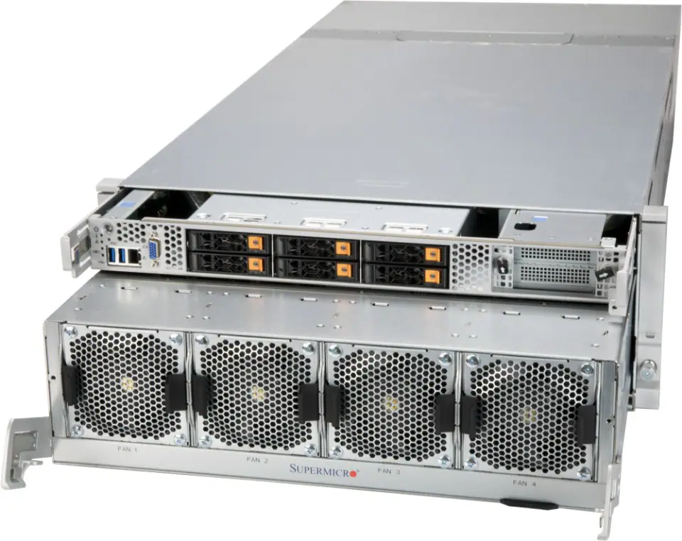 Supermicro A+ Server AS-4124GO-NART+ com NVIDIA HGX A100 8-GPU, AMD EPYC, 8TB DDR4 ECC