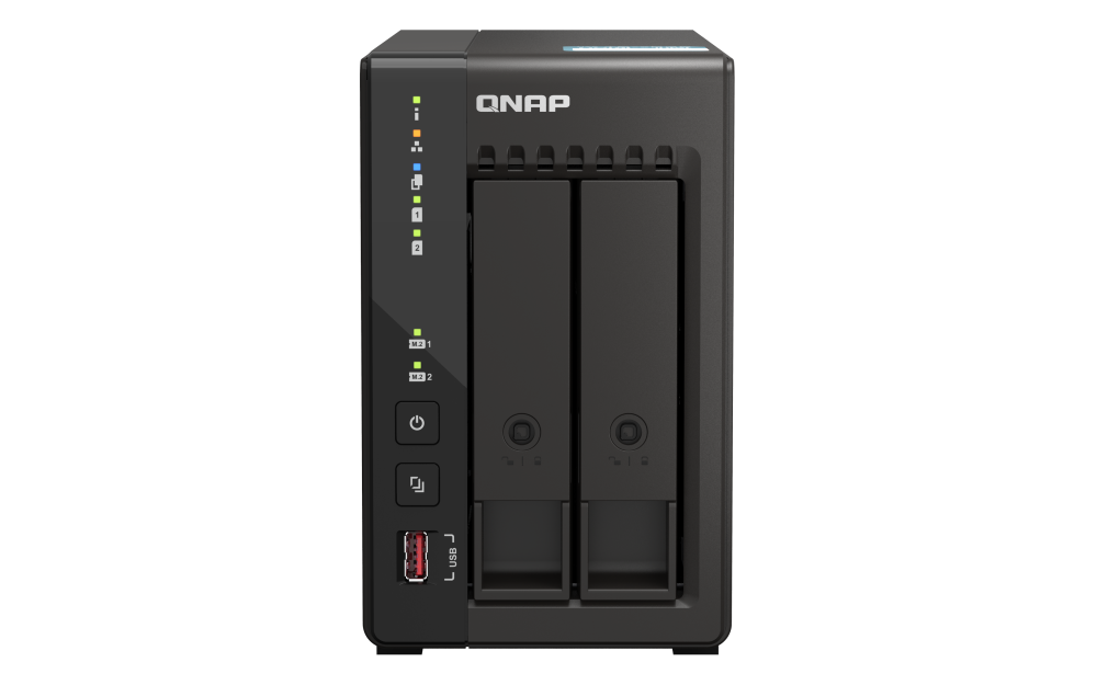 QNAP TS-253E-8G NAS 2 Baias, 2.5GbE, HDMI Duplo, 8GB RAM, M.2 NVMe - Imagem 7
