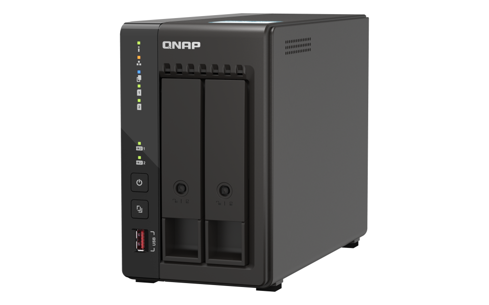 QNAP TS-253E-8G NAS 2 Baias, 2.5GbE, HDMI Duplo, 8GB RAM, M.2 NVMe - Imagem 3
