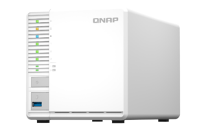 QNAP TS-364-4G NAS 3 Baias com Intel Celeron, 2.5GbE, HDMI 4K e Slots M.2 SSD