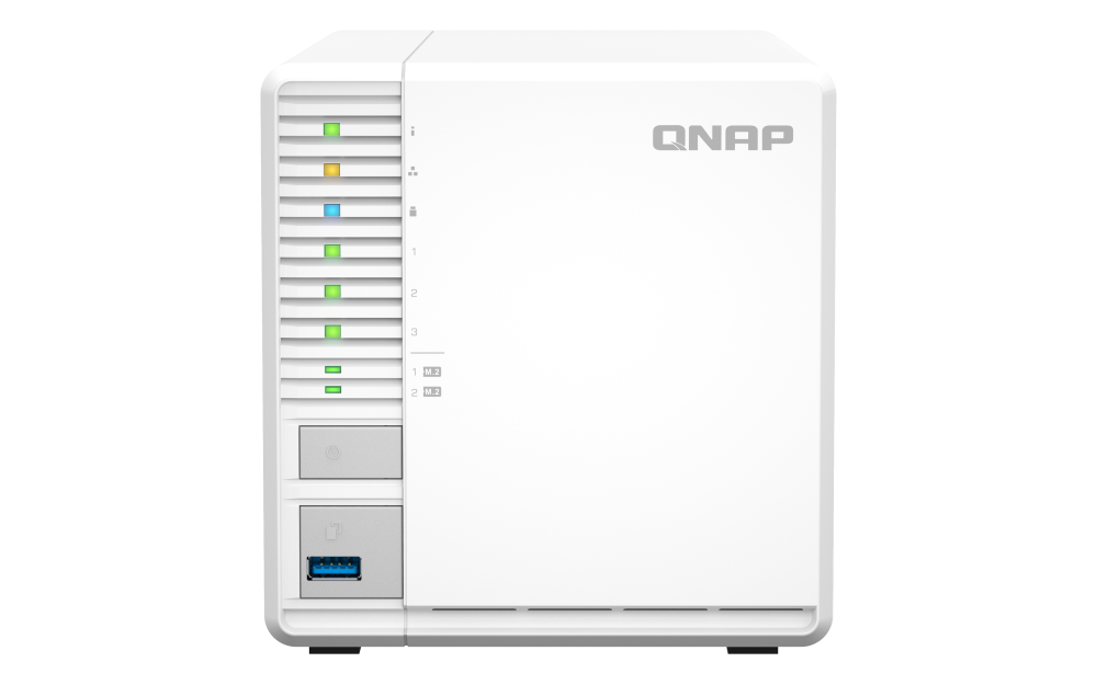 QNAP TS-364-4G NAS 3 Baias com Intel Celeron, 2.5GbE, HDMI 4K e Slots M.2 SSD - Imagem 6