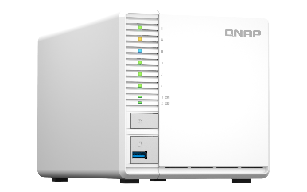 QNAP TS-364-4G NAS 3 Baias com Intel Celeron, 2.5GbE, HDMI 4K e Slots M.2 SSD - Imagem 4