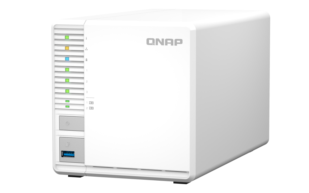 QNAP TS-364-4G NAS 3 Baias com Intel Celeron, 2.5GbE, HDMI 4K e Slots M.2 SSD - Imagem 3