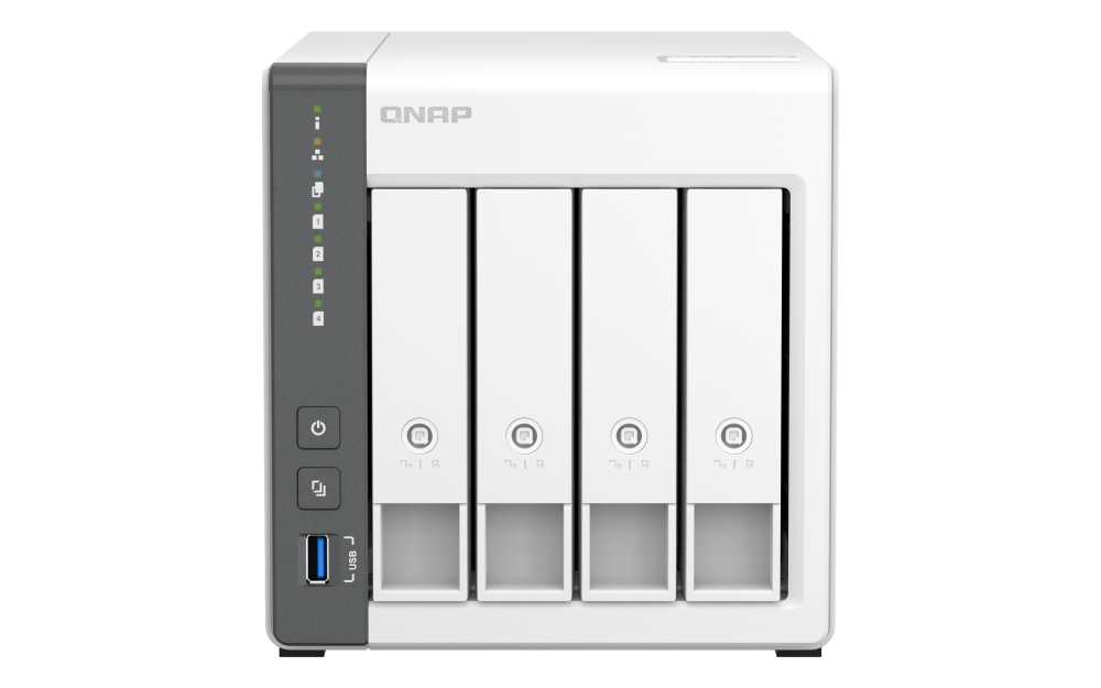 QNAP TS-433-4G NAS 4 Baias, Quad-Core 2.0GHz, 4GB RAM, 2.5GbE – Nuvem Privada e Centro Multimídia - Imagem 5
