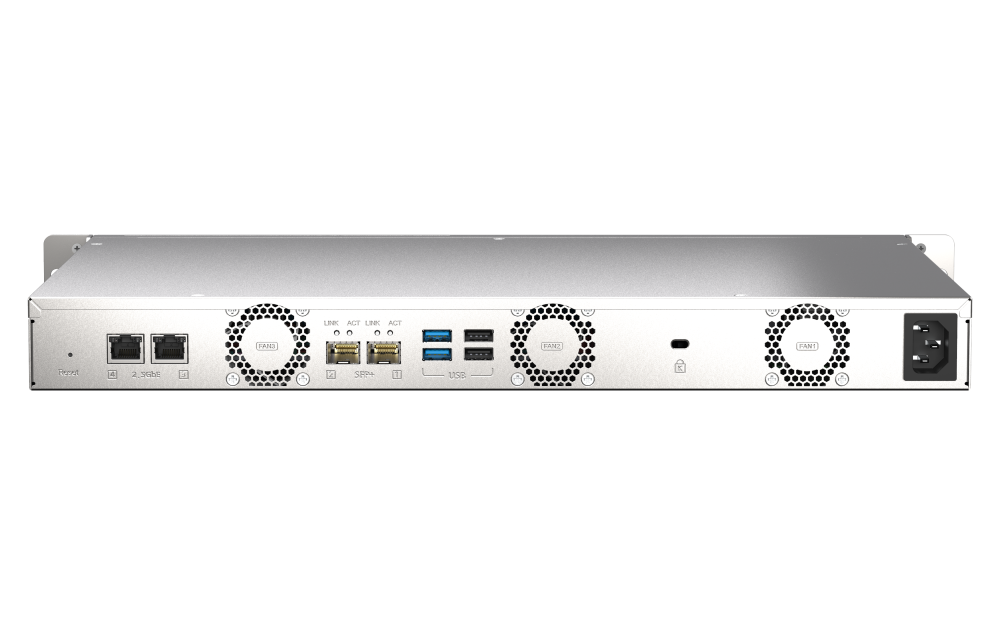 Servidor NAS QNAP TS-435XeU-4G com 4 baias, 2x 10GbE SFP+, 2x 2.5GbE e Suporte a SSD M.2 NVMe - Imagem 2