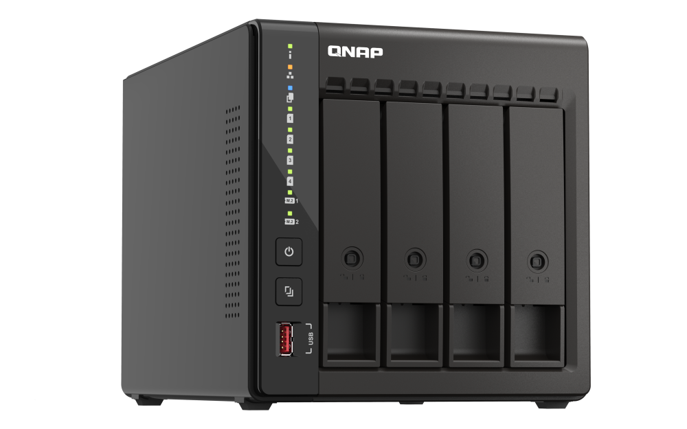 Servidor NAS QNAP TS-453E-8G com 8GB RAM, 2x 2.5GbE, HDMI 4K e Slots M.2 NVMe - Imagem 5