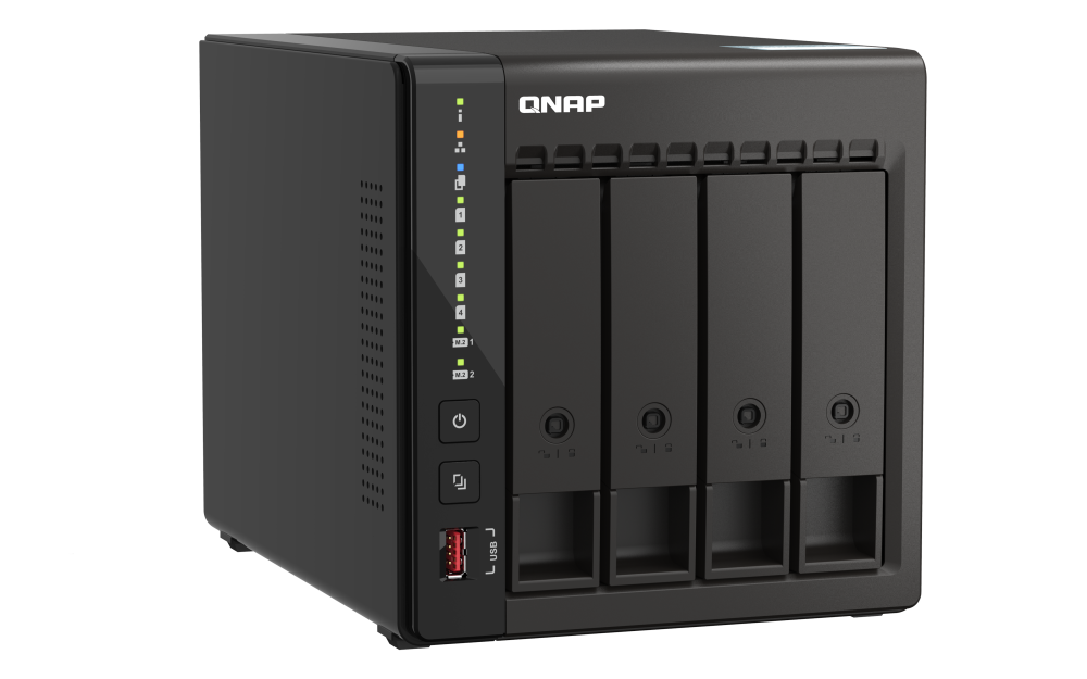 Servidor NAS QNAP TS-453E-8G com 8GB RAM, 2x 2.5GbE, HDMI 4K e Slots M.2 NVMe - Imagem 4
