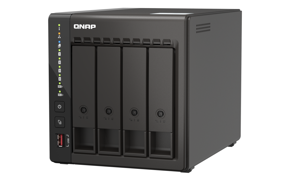 Servidor NAS QNAP TS-453E-8G com 8GB RAM, 2x 2.5GbE, HDMI 4K e Slots M.2 NVMe - Imagem 3