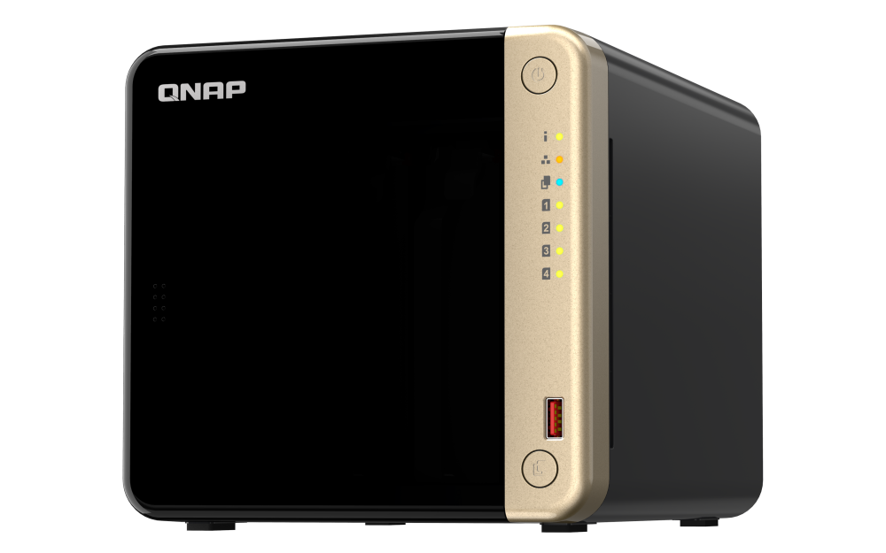 QNAP TS-464-8G NAS 4 Baias, Intel Quad-Core, 2.5GbE, 8GB RAM DDR4