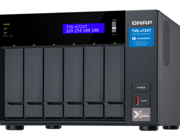 QNAP TVS-672XT-i5-8G (Legacy) - NAS de Alto Desempenho com Intel Core i5 e Thunderbolt 3 | Vircos