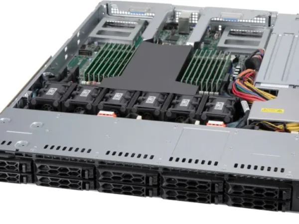 Servidor Supermicro A+ AS-1114CS-TNR 1U, AMD EPYC, 10 Baias Hot-Swap, 2 PCIe 4.0 x16