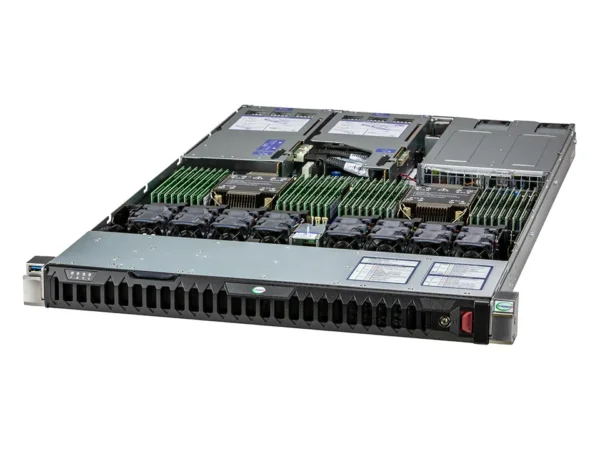 Supermicro SuperServer SYS-120H-TNR 1U Dual Xeon com 8 Baias NVMe/SAS/SATA