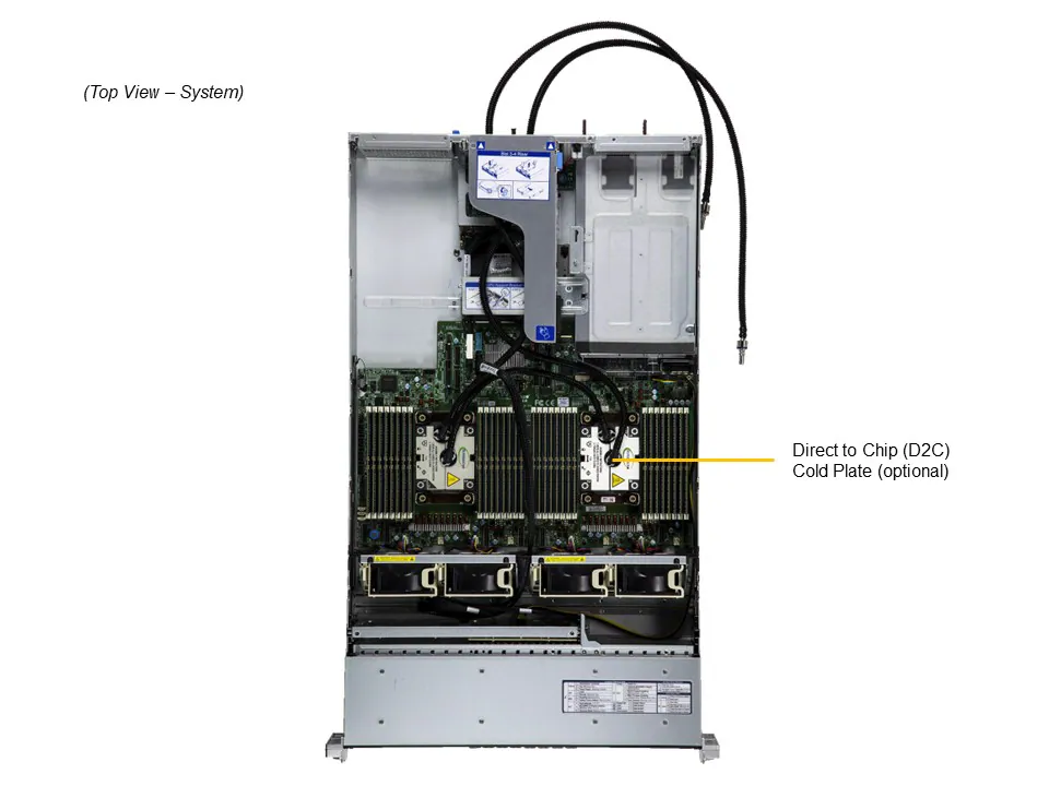 Servidor Supermicro SYS-221H-TNR 2U Dual Xeon 5ª/4ª Geração, 32x DDR5, 8 Baias NVMe/SAS/SATA, 4x PCIe 5.0 x16 - Imagem 3