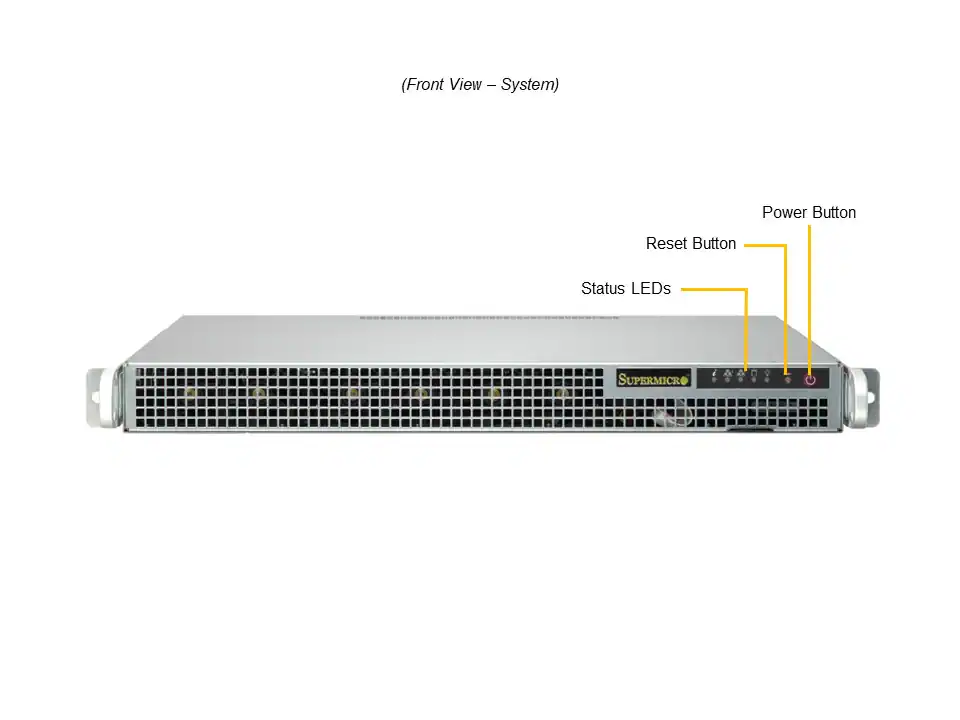 Servidor Supermicro A+ AS-1015A-MT 1U, AMD EPYC/Ryzen, 4 Baias SATA, PCIe 5.0, DDR5 - Imagem 4