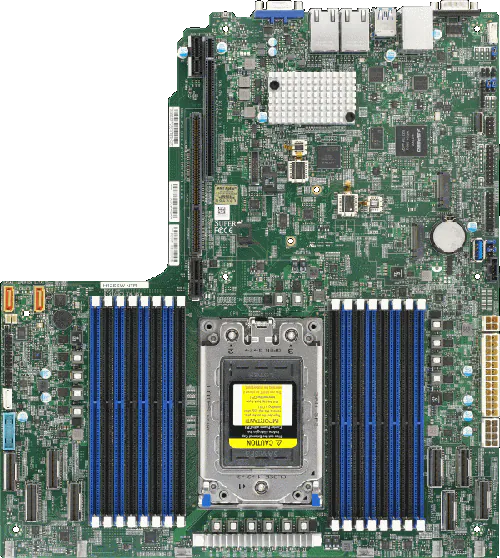 Servidor Supermicro A+ AS-1114S-WN10RT 1U com 10 Baias NVMe, AMD EPYC, 16 DIMMs DDR4, 10GbE - Imagem 2