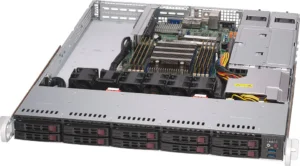 Servidor Supermicro A+ AS-1114S-WTRT 1U AMD EPYC, 10 Baias SATA, 10GbE Duplo