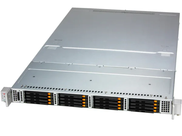 Servidor Supermicro SSG-122B-NE316R 1U All-Flash 16x NVMe E3.S, PCIe 5.0, Xeon 6, DDR5 até 8TB
