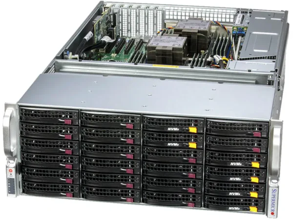 Servidor Supermicro SSG-641E-E1CR36H 4U, 36 Baias, Dual Xeon, DDR5, 10GbE, RAID HW
