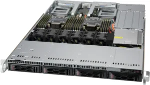 Servidor Supermicro SYS-610C-TR 1U Xeon 3ª Geração 4 Baias SAS/SATA