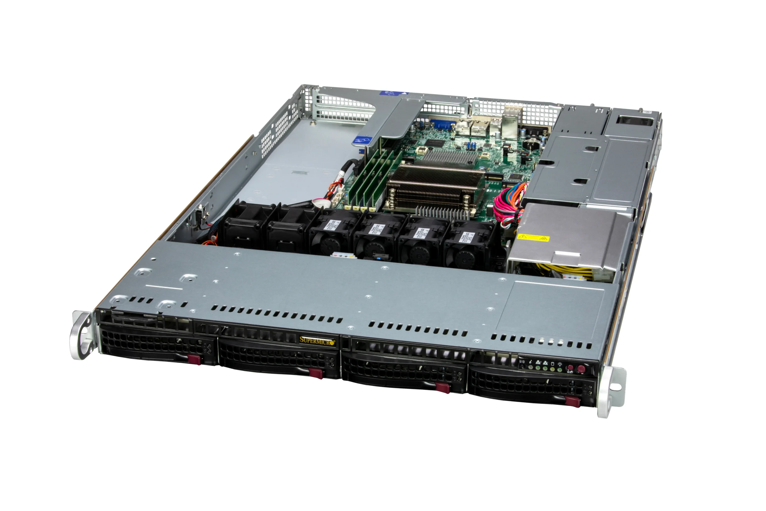 Servidor Supermicro SYS-511R-W 1U, Xeon LGA-1700, 4 Baias Hot-Swap, DDR5 ECC, PCIe 5.0