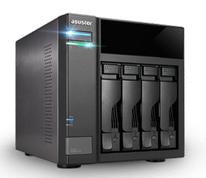 Expansor de Armazenamento NAS ASUSTOR AS6004U com 4 Baias Hot Swap e Conexão USB 3.2 Gen 1