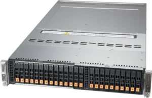 Servidor Supermicro BigTwin SYS-220BT-DNC8R 2U 2-Node, 12 Baias NVMe por Nó, Dual Xeon Scalable