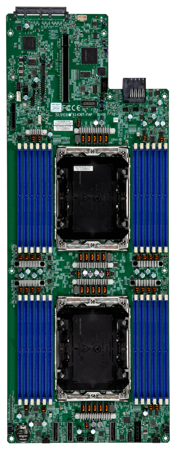 Servidor Supermicro SYS-222FT-HEA-LCC 2U 4 Nós, Xeon 6900, DDR5 até 6TB, E1.S NVMe, Resfriamento Líquido - Imagem 2