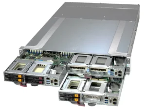 Supermicro SuperServer SYS-211GT-HNTF – 2U GrandTwin 4 Nós, Xeon Scalable, até 4TB DDR5, 4x NVMe por nó