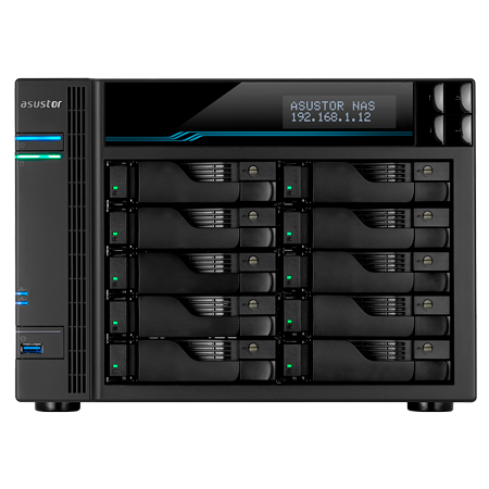 NAS ASUSTOR LOCKERSTOR 10 AS6510T – 10 Bays, Intel Atom C3538, 8GB DDR4, 2x 10GbE - Imagem 3