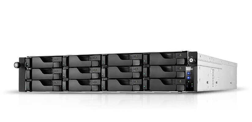 NAS Asustor LOCKERSTOR 12R Pro AS7112RDX Xeon E-2224 12 Baias ECC 8GB RAM Expansível 128GB