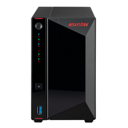 NAS ASUSTOR Nimbustor 2 AS1102T – 2 Baias, 2GB RAM DDR4, HDMI, Dual LAN 2.5GbE - Imagem 3