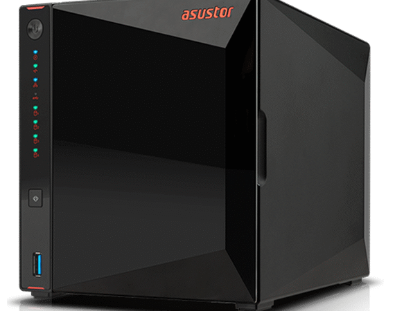 NAS ASUSTOR Nimbustor 4 Pro AS3304T com 4 Baias, 2.5GbE e 4GB RAM DDR4