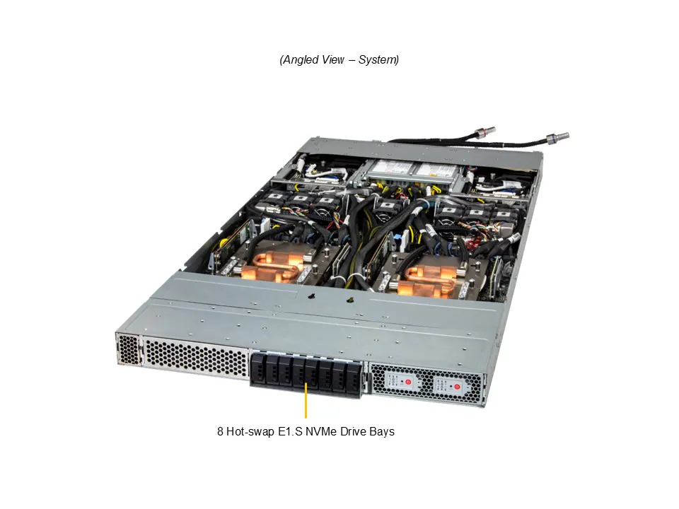 GPU ARS-111GL-DSHR-LCC – 1U 2-Node NVIDIA GH200 Grace Hopper com H100 GPU e Liquid Cooling - Imagem 2