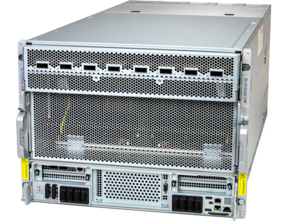 Supermicro GPU SuperServer SYS-822GS-NB3RT com 8x NVIDIA B300 SXM, Xeon 6700, 8U, Refrigeração a Ar