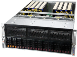 Supermicro A+ Server AS-4125GS-TNRT com até 8 GPUs PCIe, Dual AMD EPYC 9004/9005, 4U