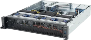 GIGABYTE Edge Server E263-Z34-AAJ1 – 2U, AMD EPYC™ 9005/9004, 2x PCIe Gen5 GPUs, 12 DIMMs DDR5, 2x NVMe/SATA/SAS Hot-Swap
