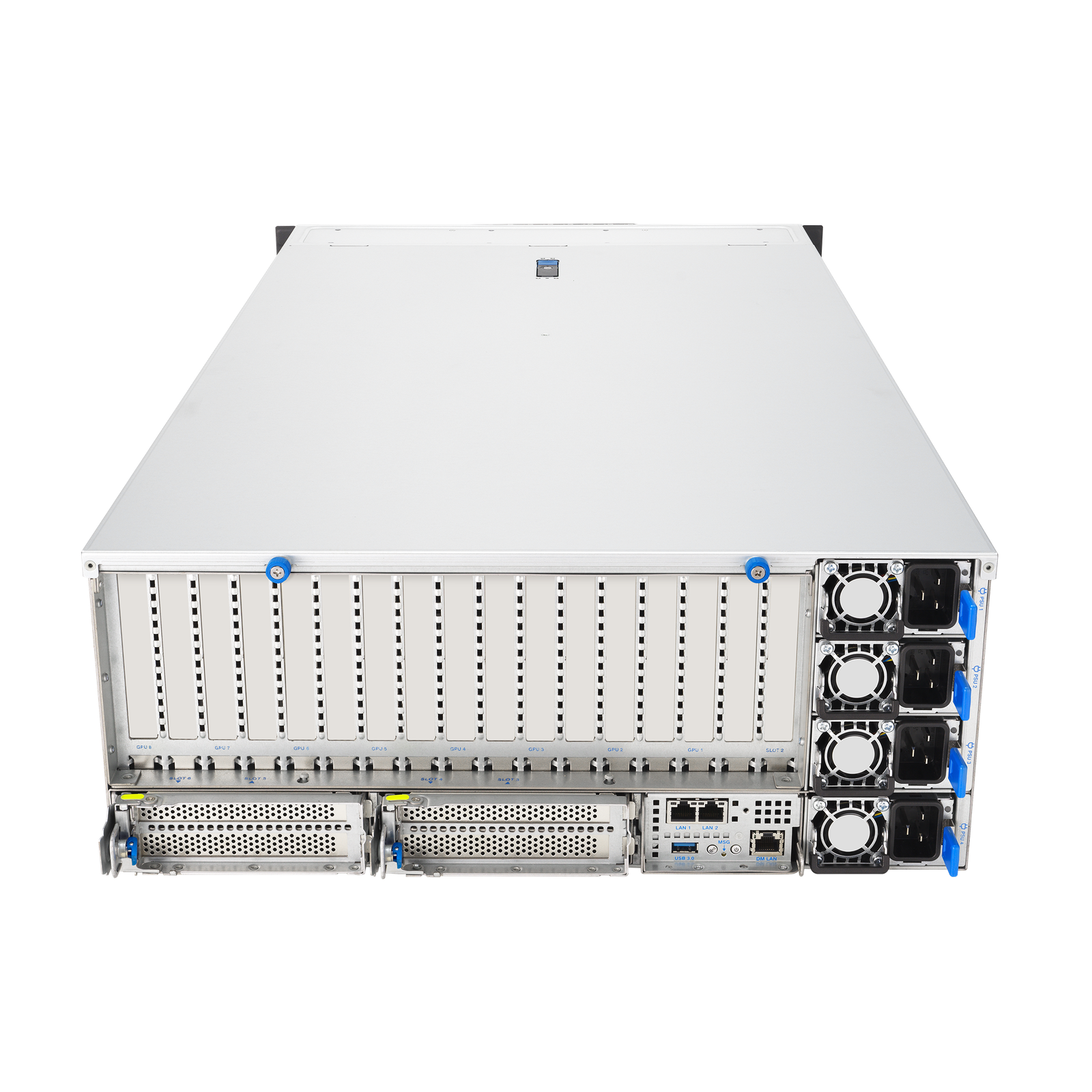 ASUS ESC8000A-E13P – Servidor GPU 4U AMD EPYC 9005 com 8x NVIDIA H200 / RTX 6000 Blackwell e PCIe 5.0 - Imagem 3