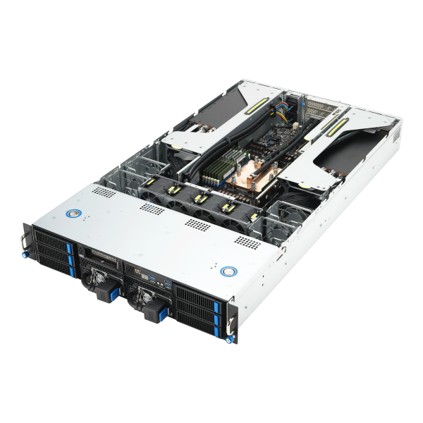 ASUS ESC4000A-E12 | Servidor GPU 2U com AMD EPYC 9004/9005, 4 GPUs, PCIe 5.0 e DDR5 - Imagem 9
