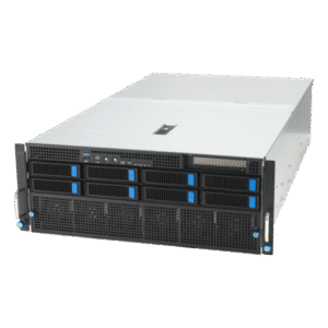 Servidor ASUS ESC8000-E11 – 4U Dual Socket, 5ª Geração Intel Xeon Scalable, até 8 GPUs, PCIe 5.0, NVMe, Fonte 3000W Titanium